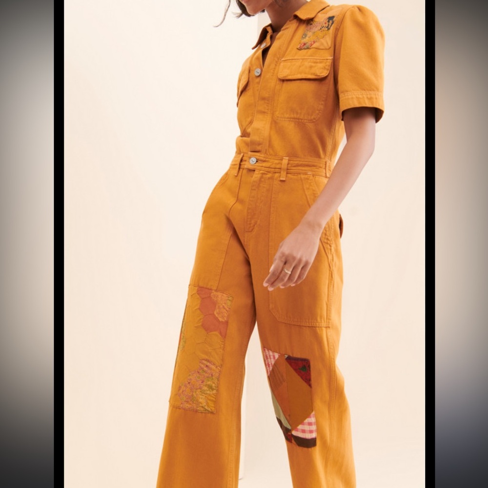 Carleen x Nuuly Miki Patchwork Coveralls